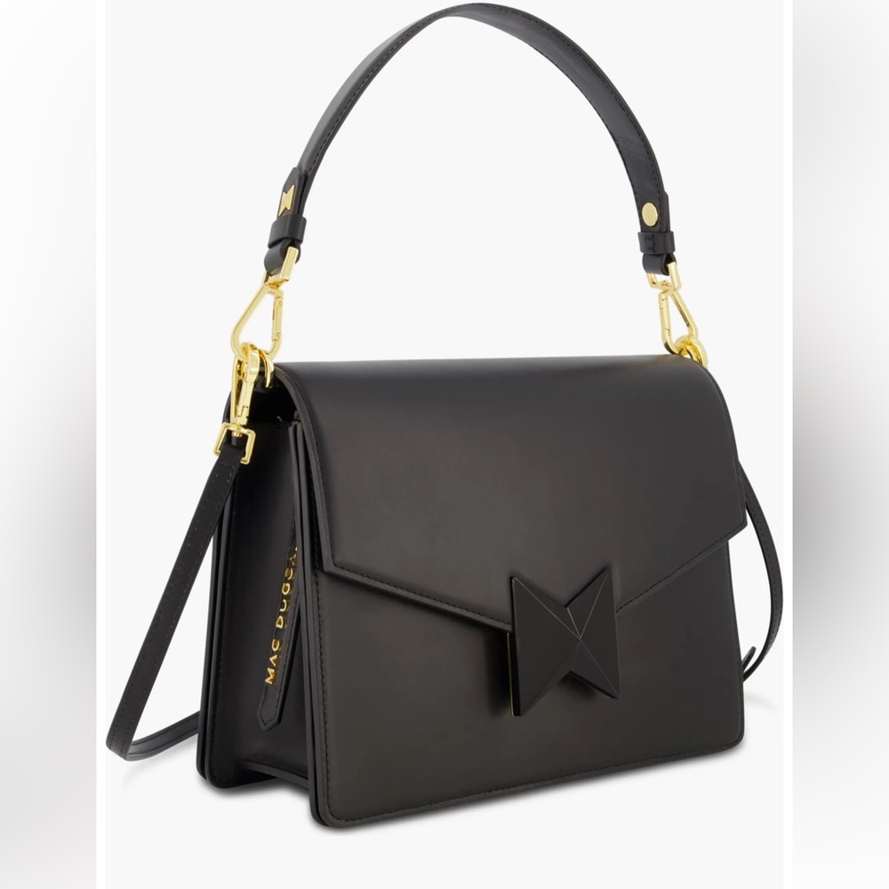 Mac Duggal Classic Leather Medium Shoulder Bag-NWT